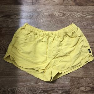 patagonia shorts yellow